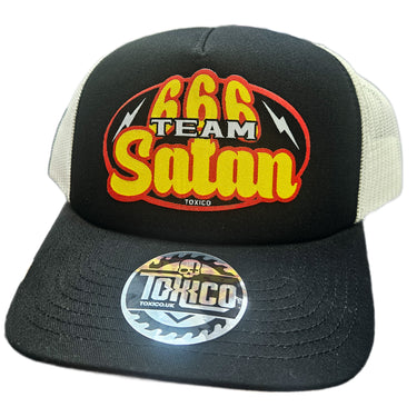 666 Team Satan Trucker Hat - Toxico Clothing