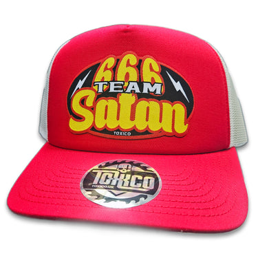 666 Team Satan Trucker Hat - Toxico Clothing