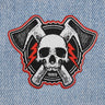 Axe Skull Patch - Toxico Clothing