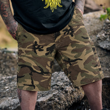 Camo Canvas Carpenter Shorts