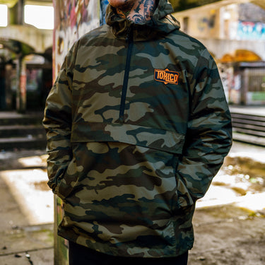 Badge Logo Camo Anorak - Toxico Clothing