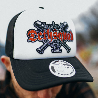 Deth Squad Barb Trucker Hat - Toxico Clothing