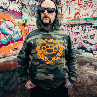 Duster Wreath Camo Pullover Hood - Toxico Clothing