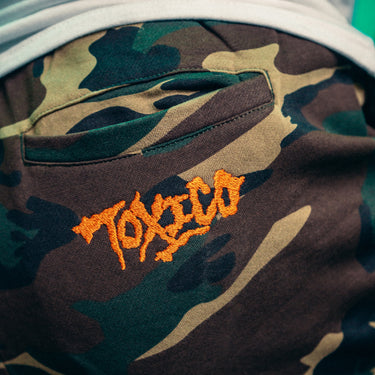 Skully Camo Sweat Shorts - Toxico Clothing