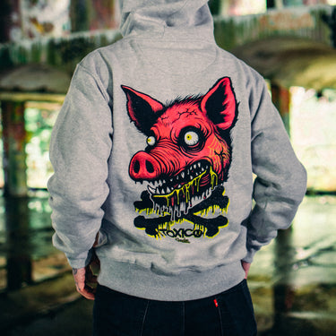 Psycho Pig Pullover Hood - Toxico Clothing