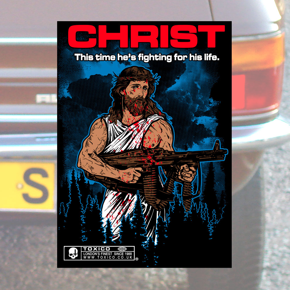 Rambo Christ Sticker