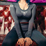 Butterfly Ribbed Crop Longsleeve - Toxico Clothing