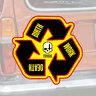 Birth Work Death Sticker - Toxico Clothing