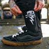 Bolt Skull FTW Socks - Black - Toxico Clothing