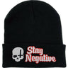 Stay Negative Beanie - Toxico Clothing