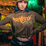 Winged Demon Cropped Hood - Toxico Clothing