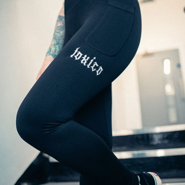 Struck Ribbed Leggings - Toxico Clothing