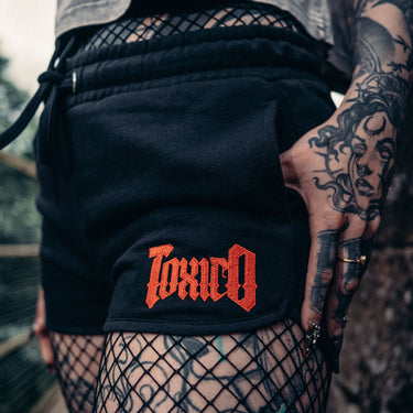 Panther Retro Sweat shorts - Toxico Clothing