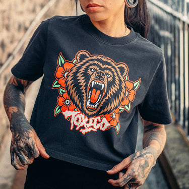 Bear Heavy Crop Tee