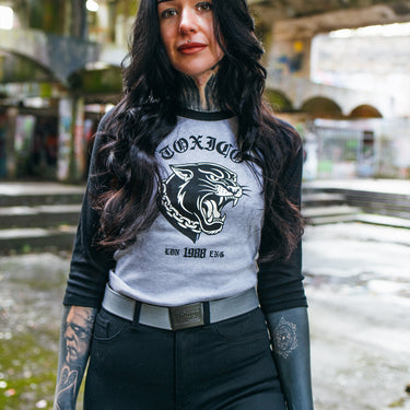 Old School Raglan Baby Tee - Toxico Clothing