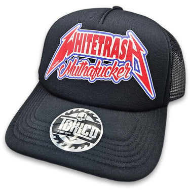 Whitetrash Metal Trucker Hat - Toxico Clothing