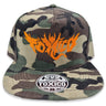 Winged Demon Camo Snapback - Toxico Clothing
