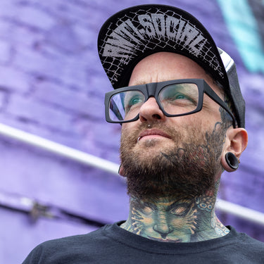 Anti Social Trucker Hat - Toxico Clothing