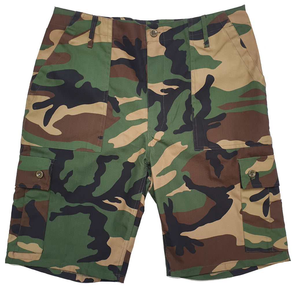 Woodland Camo Combat Shorts
