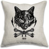 Cat Skull Cushion Cover - Toxico Clothing