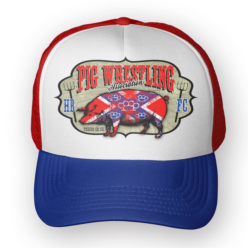 Pig Wrestling Trucker Hat