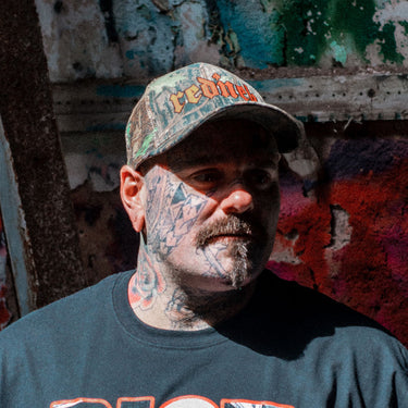 Rednek Gothic Camo Trucker Hat - Toxico Clothing