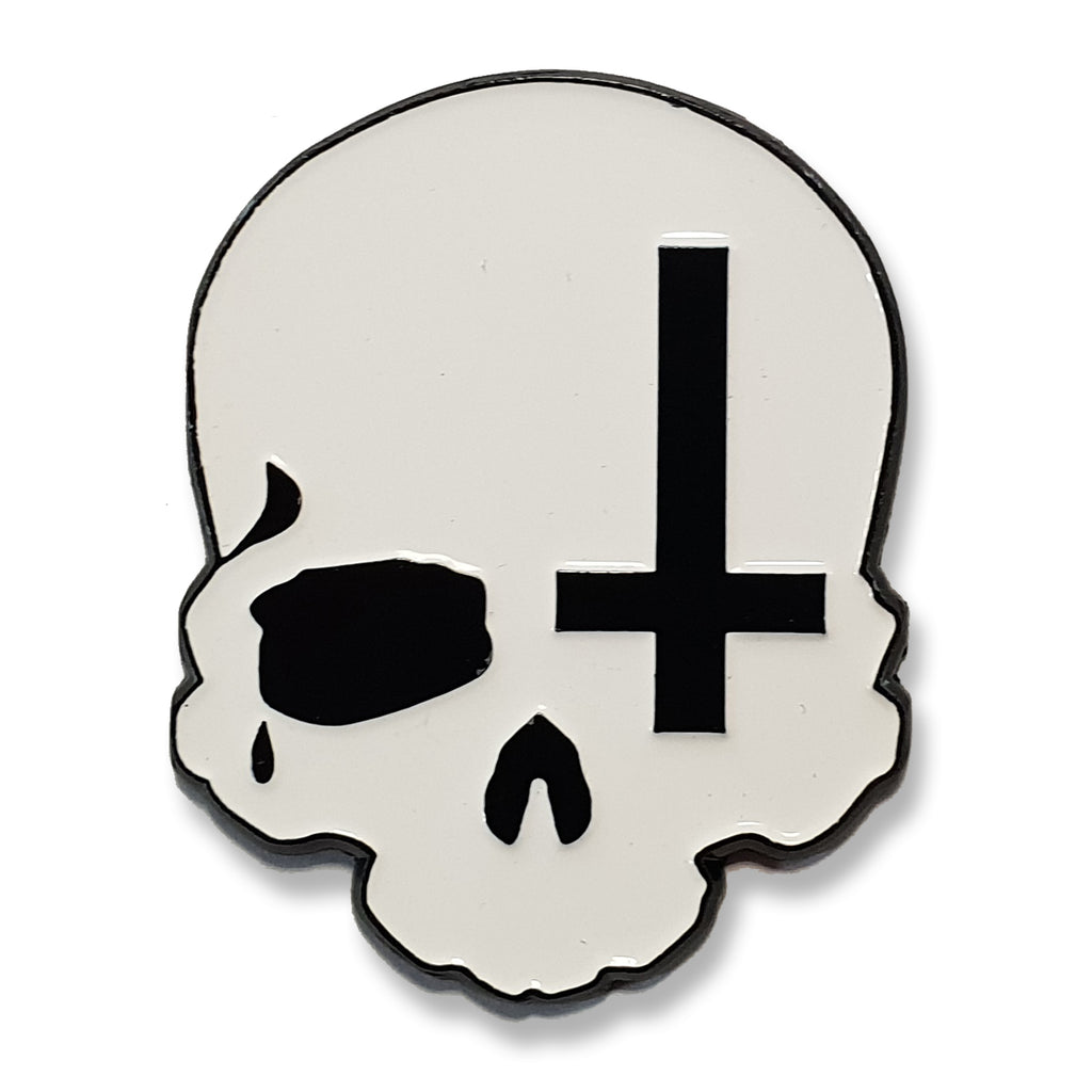 Skull Cross Enamel Pin