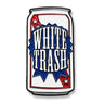 Whitetrash Beer Enamel Pin - Toxico Clothing