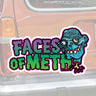 Faces Of Meth Sticker - Toxico Clothing