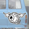 Flying Eyeball Sticker - Toxico Clothing