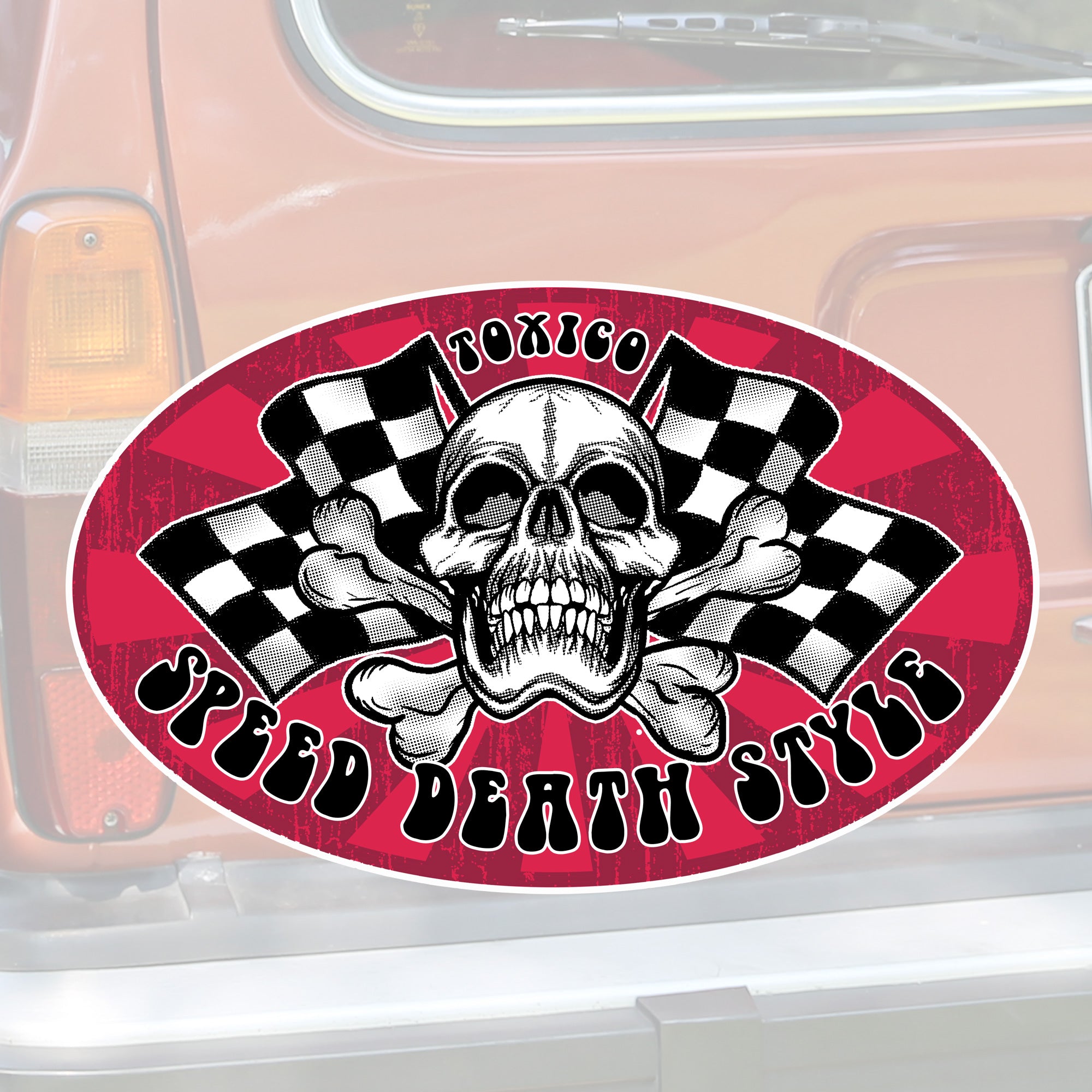 Speed Death Flags Sticker β TOXICO Clothing