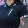 Bolt Skull Womens Polo Shirt - Toxico Clothing