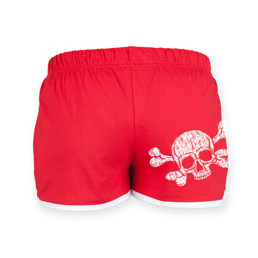 Skull & Bones Retro Shorts - Toxico Clothing