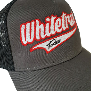 Whitetrash Script Twill Trucker Hat - Toxico Clothing